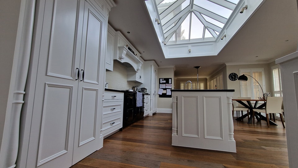 Hand painted kitchen units - Decorating Jersey